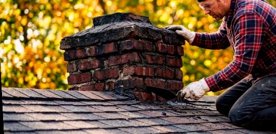 Crown patched on a Malden chimney in October